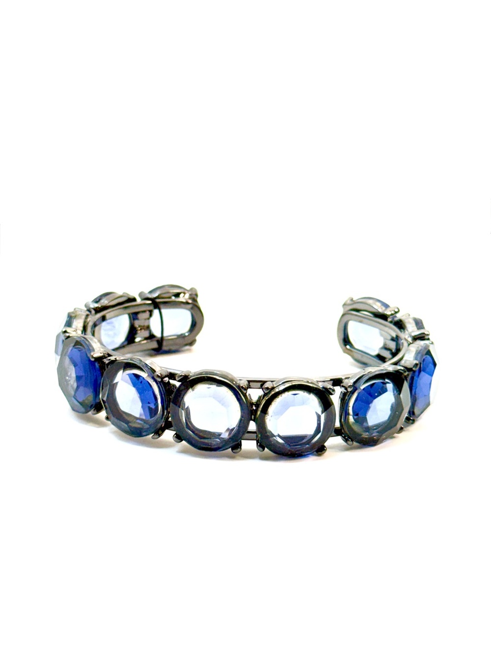 White House Black Market Blue Crystal Statement Cuff Bracelet NWT